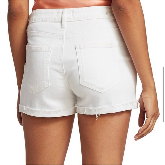 PAIGE deconstructed Jimmy Jimmy white denim Short - Picture 9 of 14